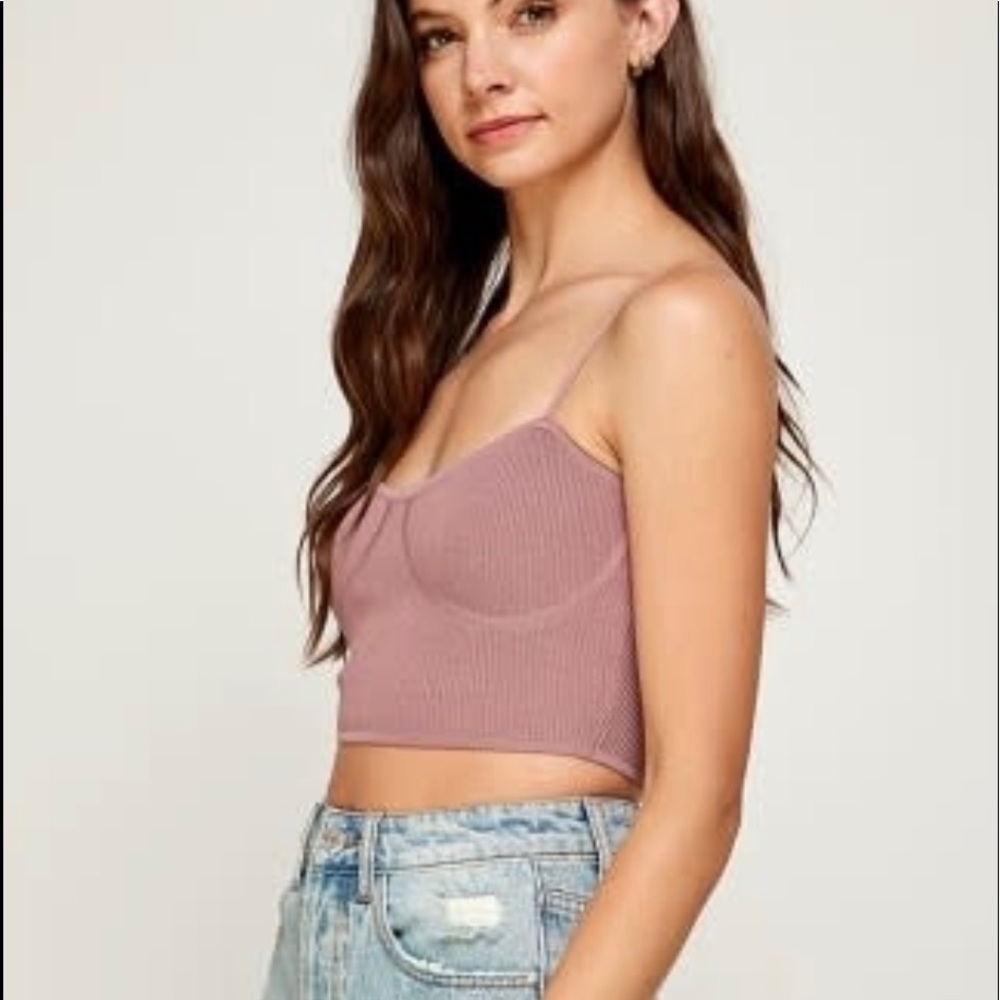 Light purple knit bra top - Creations Boutique